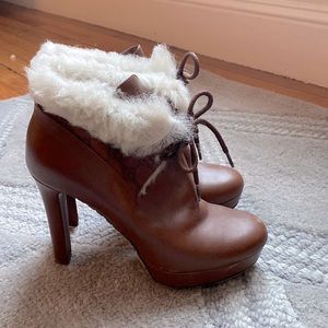Gucci high heels stiletto booties chestnut size 38